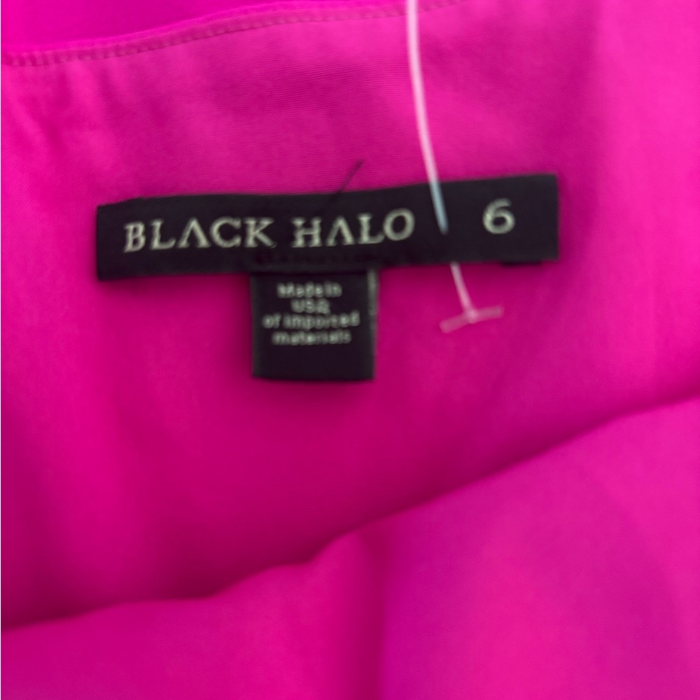 Black Halo Samara Sheath Halter Dress - Picture 2 of 5